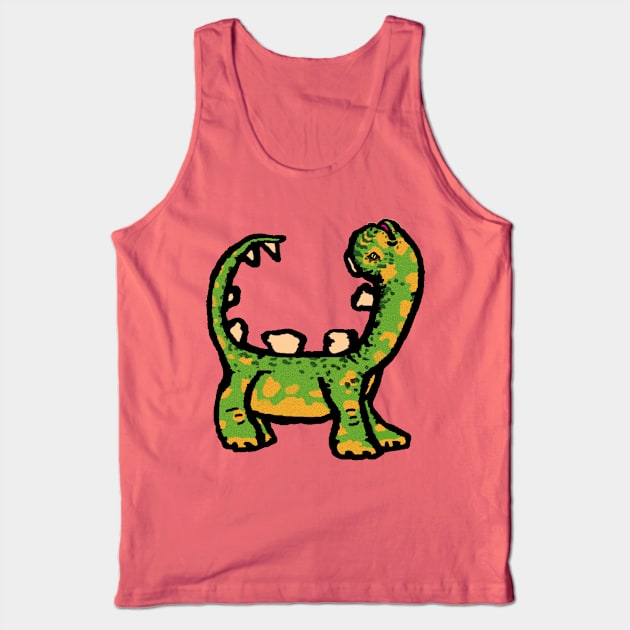 Arch Back Dino Tank Top by Doodleslice